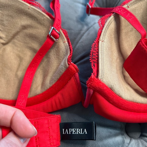 Luxury red lingerie set La Perla - Picture 8 of 16